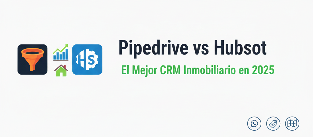 Pipedrive vs HubSpot: ¿Cuál es el mejor CRM inmobiliario en 2025?