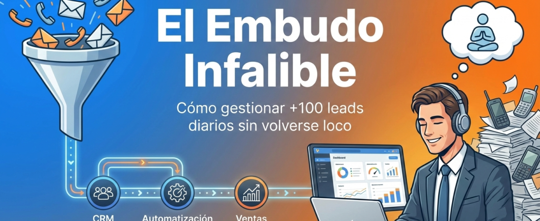 El Embudo Infalible: Cómo gestionar +100 leads diarios sin volverse loco